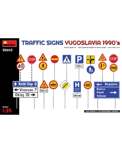 1/35 Traffic Signs, Yugoslavia 1990's MiniArt 35643