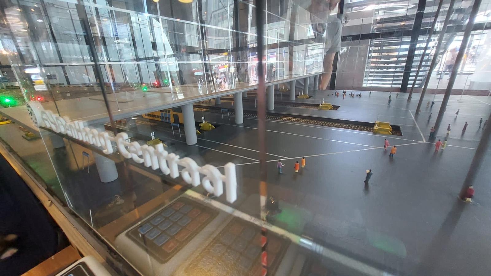 De maquette op Den Haag Centraal - Stationshal